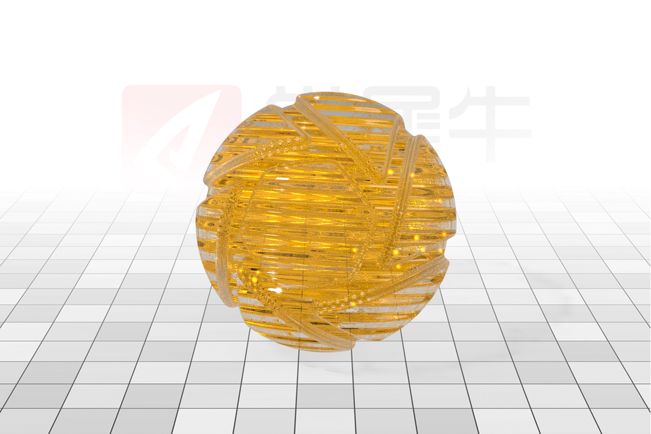 山脊纹橙色玻璃材质.png