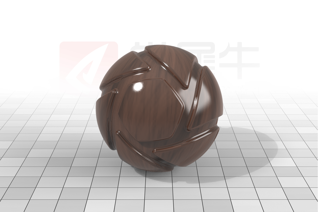 抛光桃花心木材质.png