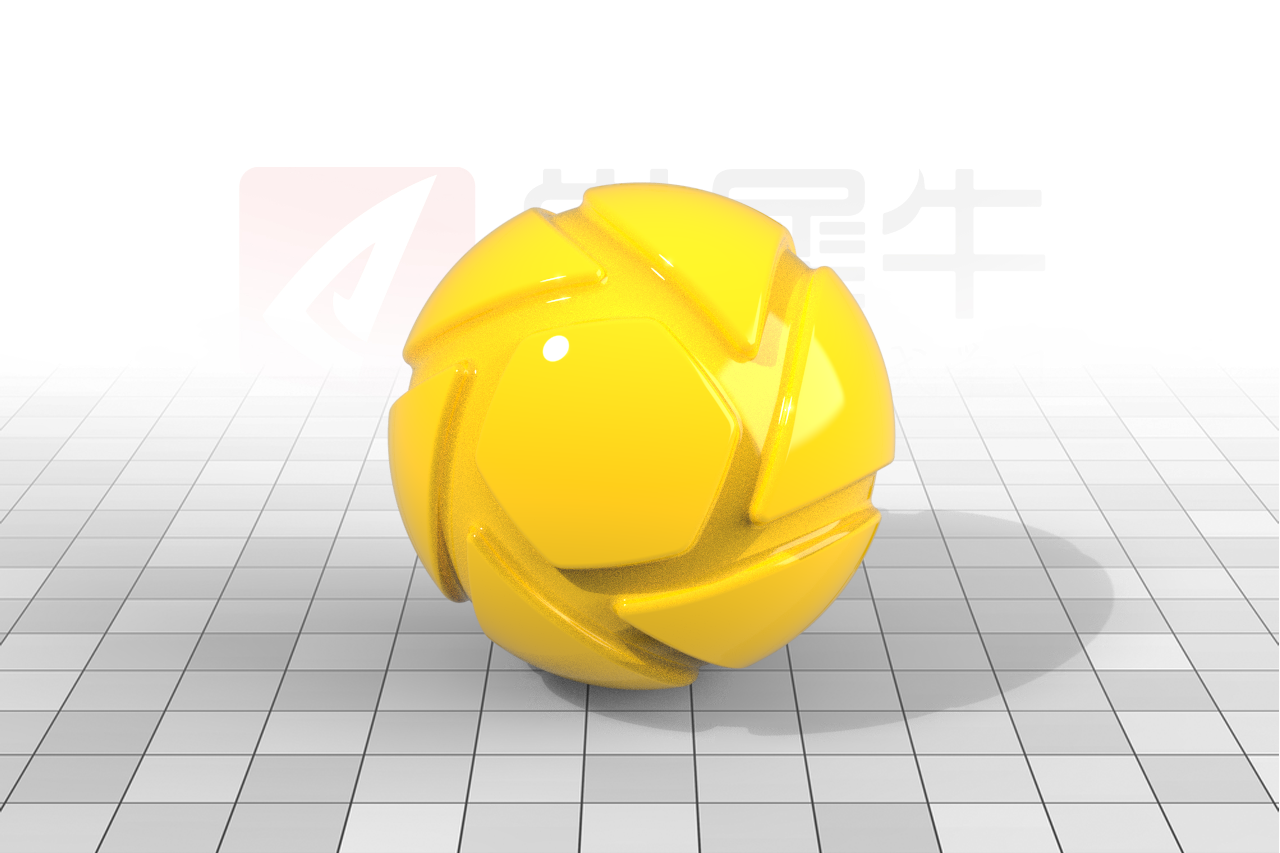 抛光镉黄色车漆材质.png